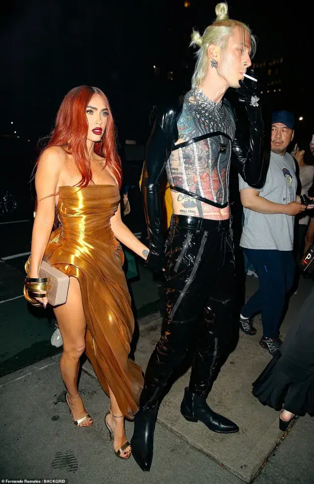 "The Most Unique Couple Of The Night" - Megan Fox And Machine Gun Kelly On The Red Carpet At The Time100 Next Gala.
